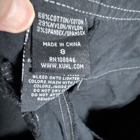 Kuhl Splash Roll Up Pants Women’s 8 Black Hiking Outdoor Camping Cargo - Picture 14 of 16